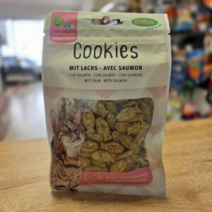 Cookie au saumon et herbe à chat