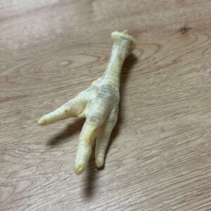 Patte de poulet blanchie