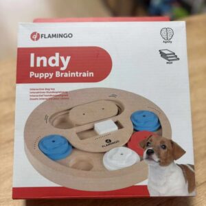 Jouet interactif en bois pour chiot