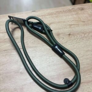 Laisse anti-traction cami vert 1,7m
