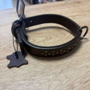Collier clous denver brun