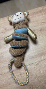 Jouet singe avec corde