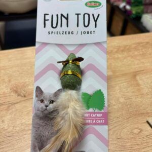 Souris à plume et herbe à chat