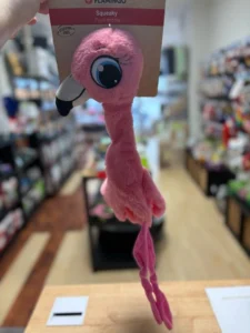 Peluche flamant rose