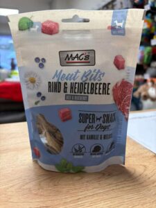 Meat bits mac's Boeuf et Myrtille 90g