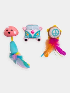 Lot de 3 jouets avec herbe à chat Festival