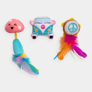 Lot de 3 jouets avec herbe à chat Festival